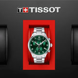 Tissot Chrono XL Classic Green Dial Silver Steel Strap Watch for Men - T116.617.11.092.00 Buy Now By Tissot