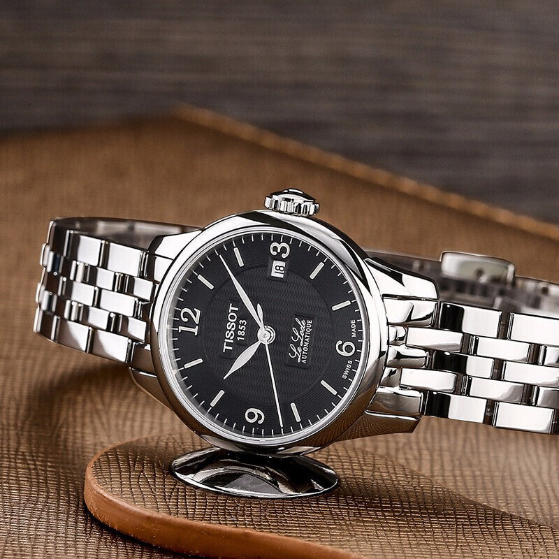 Tissot Le Locle Small Automatic Black Dial Silver Steel Strap Watch For Women - T41.1.183.54 Buy Now By Tissot