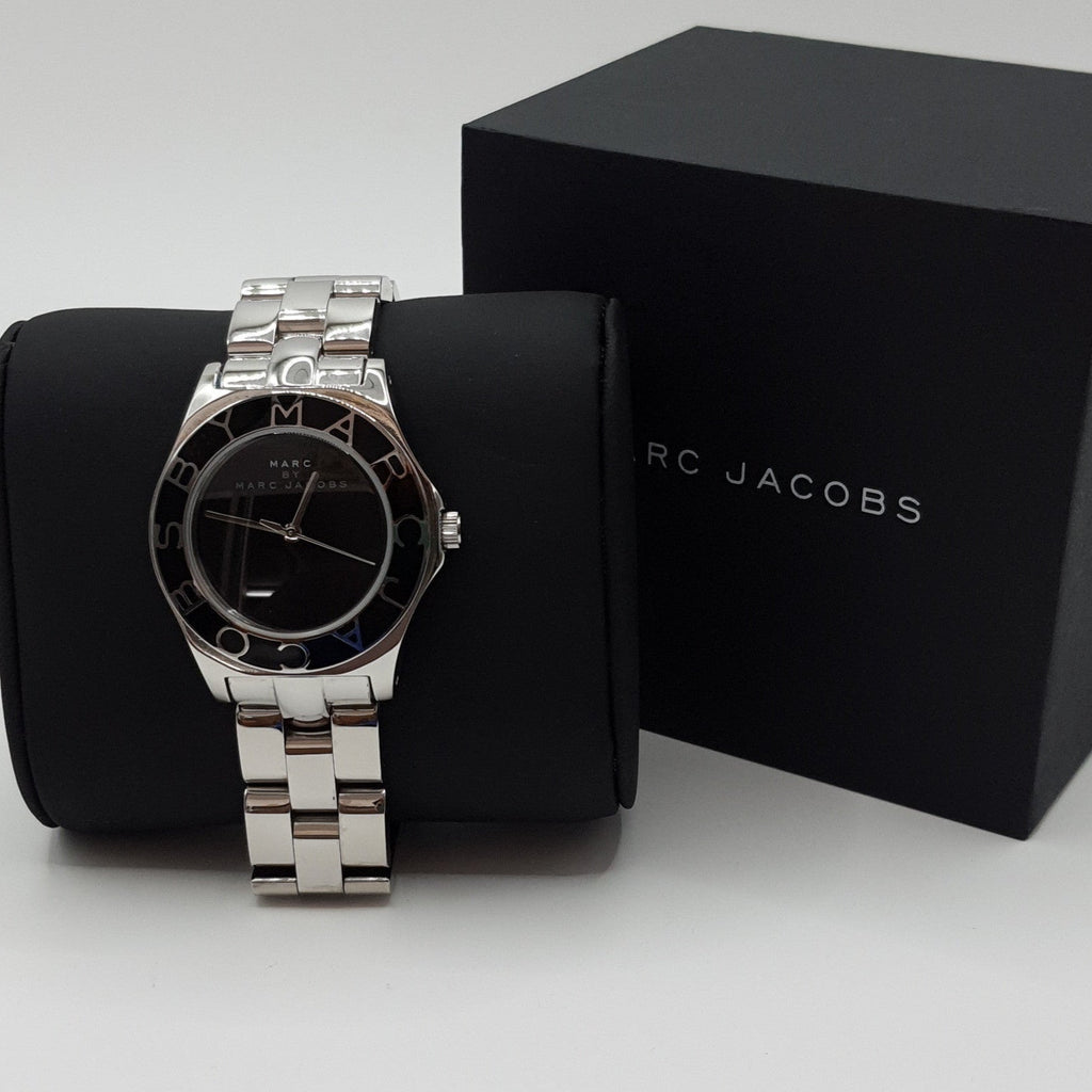 Marc Jacobs Blade Black Dial Silver Steel Strap Watch for Women - MBM3058 Buy Now By Marc Jacobs
