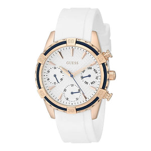 Guess Catalina White Dial White Silicon Strap Watch For Women - W0562L1 Buy Now By Guess