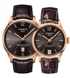 Tissot T Classic Chemin Des Tourelles Powermatic 80 Brown Dial Brown Leather Strap Watch for Men - T099.407.36.447.00 Buy Now By Tissot