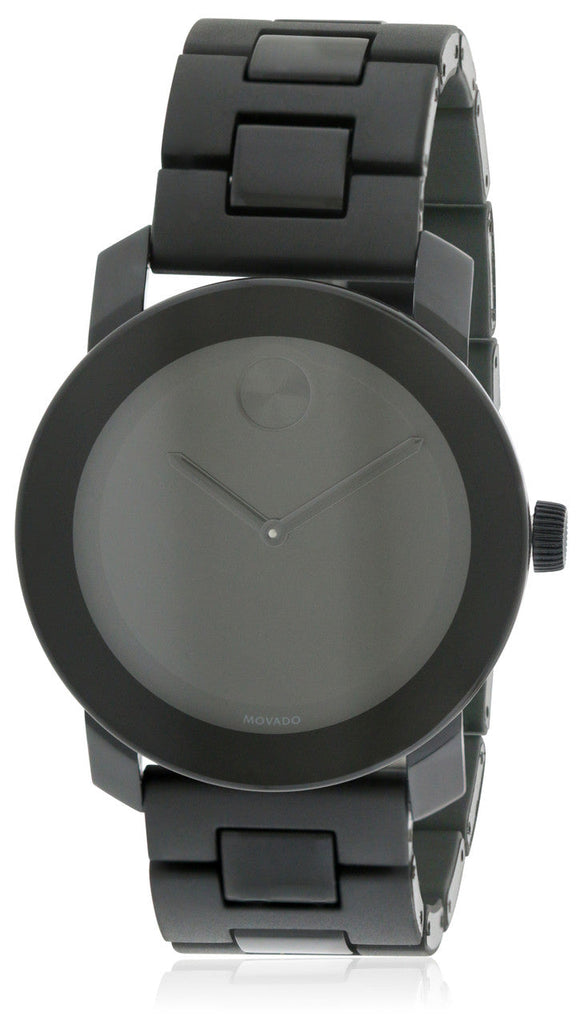 Movado Bold Black Dial Black Steel Strap Watch For Men - 3600047 Buy Now By Movado