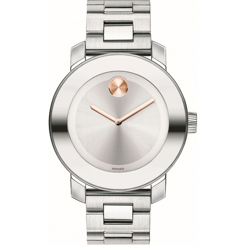 Movado Bold Silver Dial Silver Steel Strap Watch For Women - 3600084 Buy Now By Movado