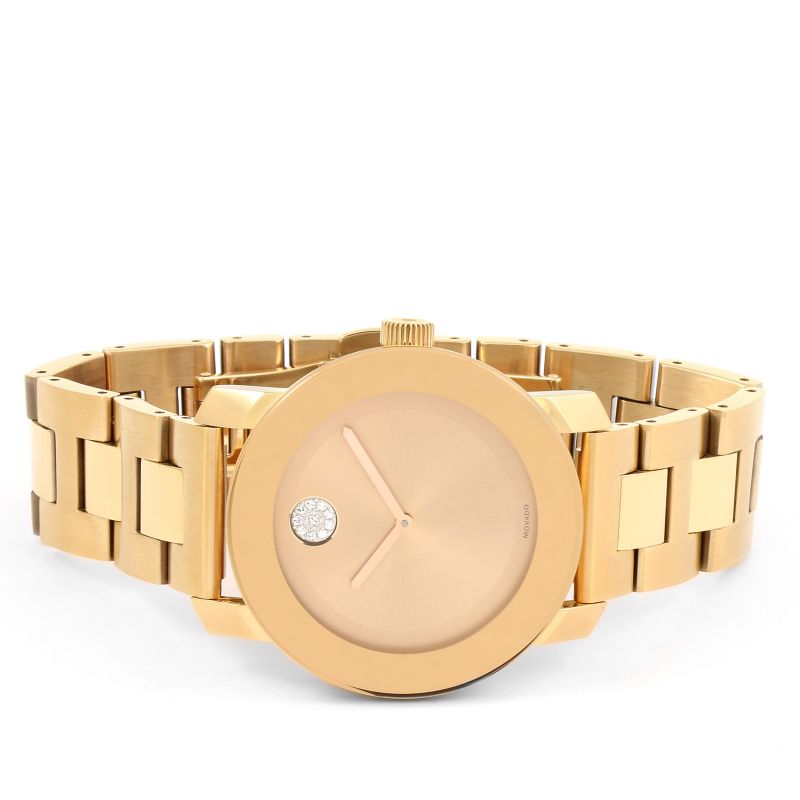 Movado Bold Rose Gold Dial Rose Gold Steel Strap Watch for Women - 3600086 Buy Now By Movado