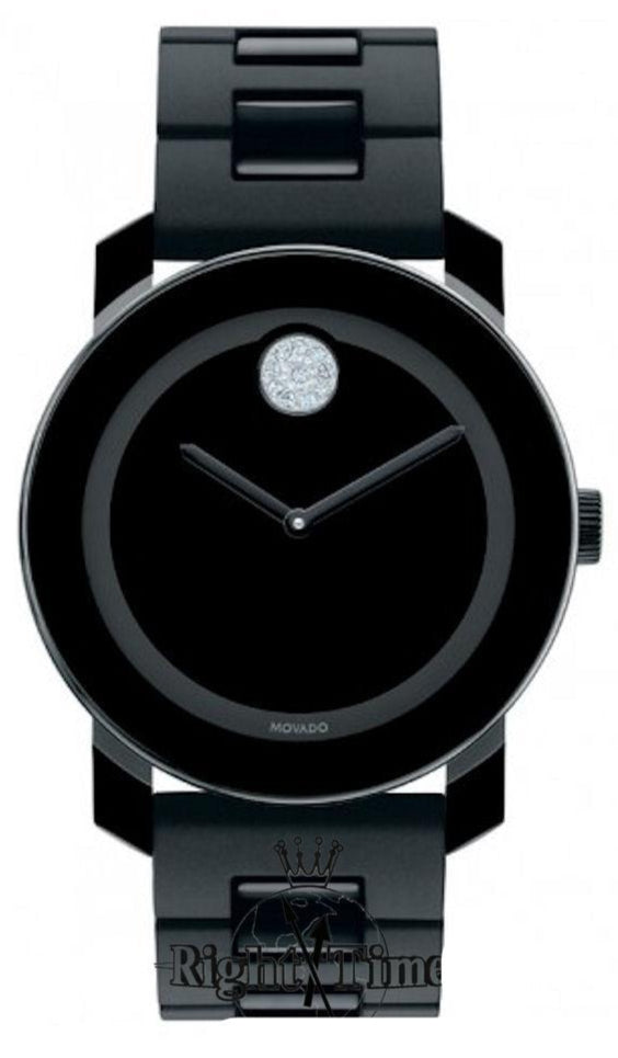 Movado Bold Black Dial Black Steel Strap Watch for Men - 3600102 Buy Now By Movado