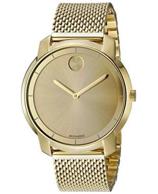 Movado Bold Gold Dial Gold Mesh Bracelet Watch for Women - 3600242 Buy Now By Movado