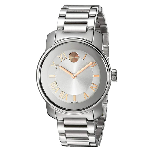 Movado Bold Silver Dial Silver Steel Strap Watch for Women - 3600244 Buy Now By Movado