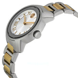 Movado Bold Silver Dial Two Tone Steel Strap Watch for Women - 3600245 Buy Now By Movado