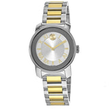 Movado Bold Silver Dial Two Tone Steel Strap Watch for Women - 3600245 Buy Now By Movado