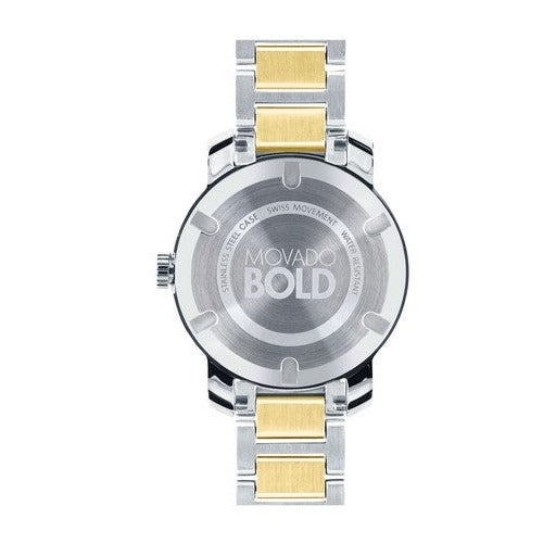 Movado Bold Silver Dial Two Tone Steel Strap Watch For Women - 3600256 Buy Now By Movado