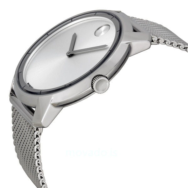 Movado Bold Silver Dial Silver Mesh Bracelet Watch For Men - 3600260 Buy Now By Movado