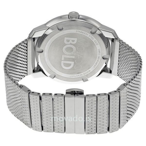 Movado Bold Silver Dial Silver Mesh Bracelet Watch For Men - 3600260 Buy Now By Movado