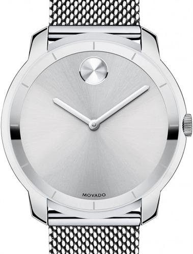 Movado Bold Silver Dial Silver Mesh Bracelet Watch For Men - 3600260 Buy Now By Movado