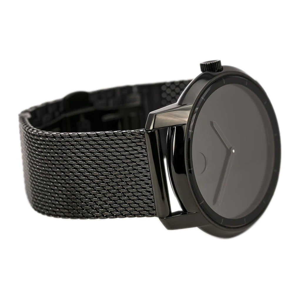 Movado Bold Black Dial Black Mesh Bracelet Watch For Men - 3600261 Buy Now By Movado