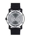 Movado Bold Black Dial Black Leather Strap Watch For Men - 3600306 Buy Now By Movado