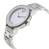 Movado Bold Crystal Dot Silver Dial Silver Steel Strap Watch For Women - 3600334 Buy Now By Movado