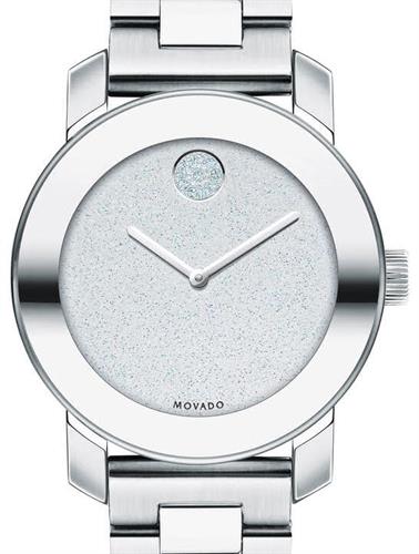 Movado Bold Crystal Dot Silver Dial Silver Steel Strap Watch For Women - 3600334 Buy Now By Movado