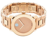 Movado Bold Rose Gold Dial Rose Gold Steel Strap Watch For Women - 3600335 Buy Now By Movado