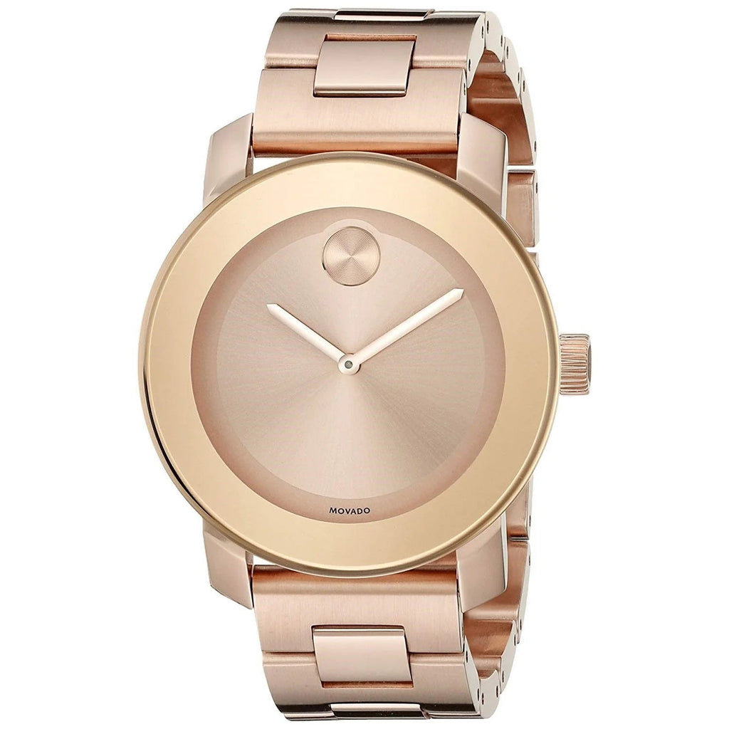 Movado Bold Rose Gold Dial Rose Gold Steel Strap Watch for Women - 3600342 Buy Now By Movado