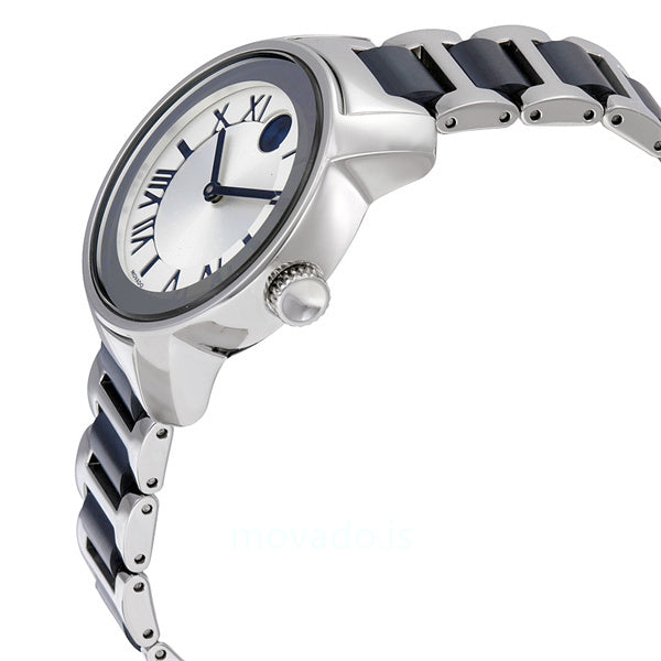 Movado Bold Silver Dial Two Tone Steel Strap Watch For Women - 3600354 Buy Now By Movado
