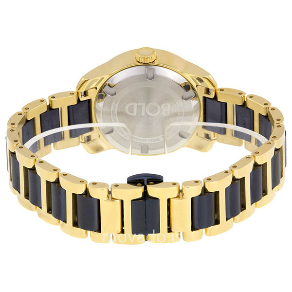 Movado Bold Yellow Gold Dial Two Tone Steel Strap Watch for Women - 3600355 Buy Now By Movado