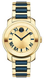 Movado Bold Yellow Gold Dial Two Tone Steel Strap Watch for Women - 3600355 Buy Now By Movado