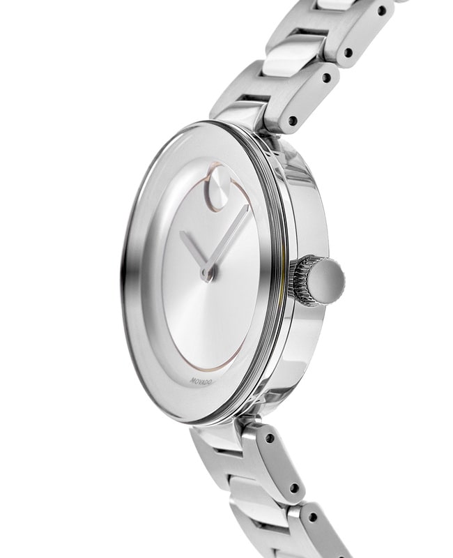Movado Bold Silver Dial Silver Steel Strap Watch For Women - 3600381 Buy Now By Movado
