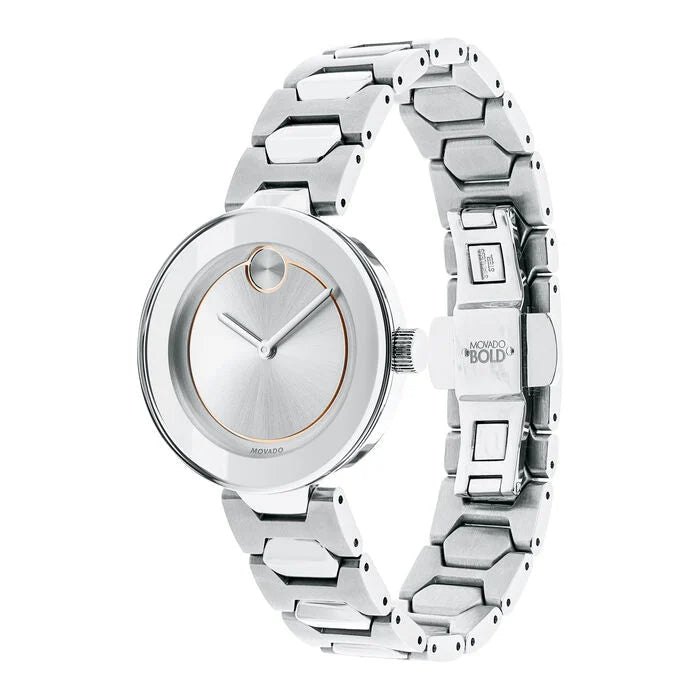 Movado Bold Silver Dial Silver Steel Strap Watch For Women - 3600381 Buy Now By Movado