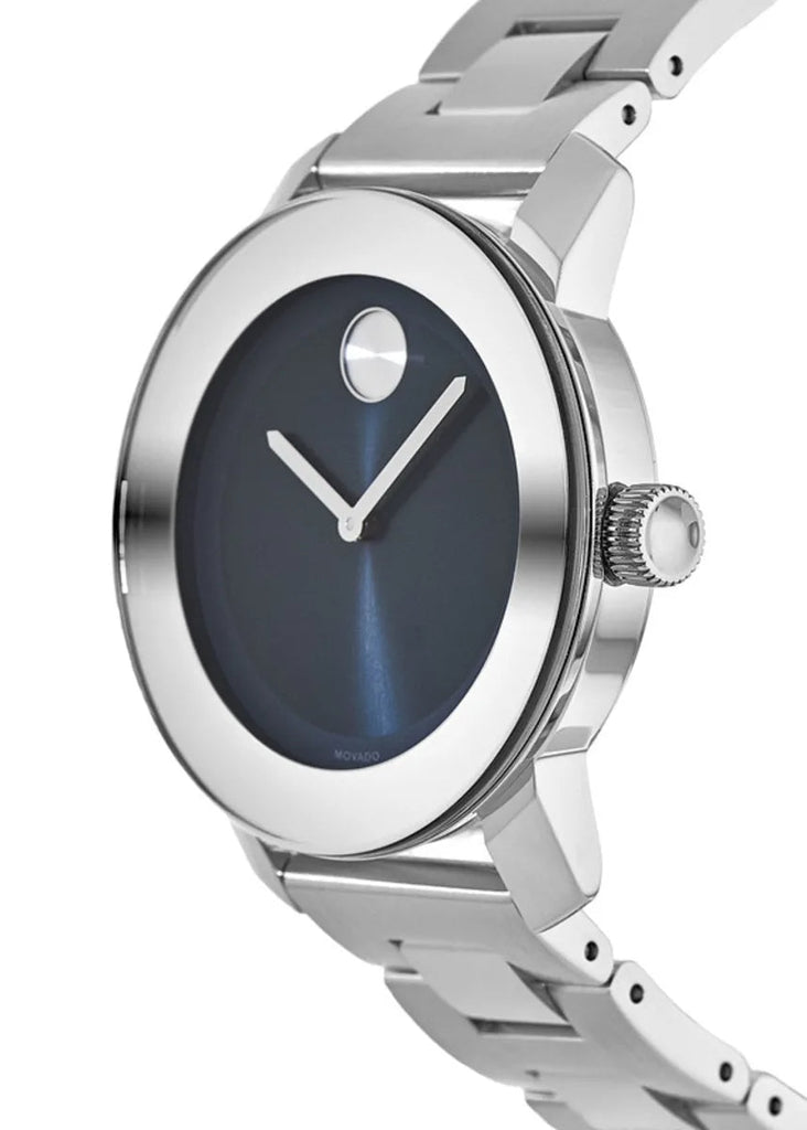 Movado Bold Blue Dial Silver Steel Strap Watch for Women - 3600396 Buy Now By Movado