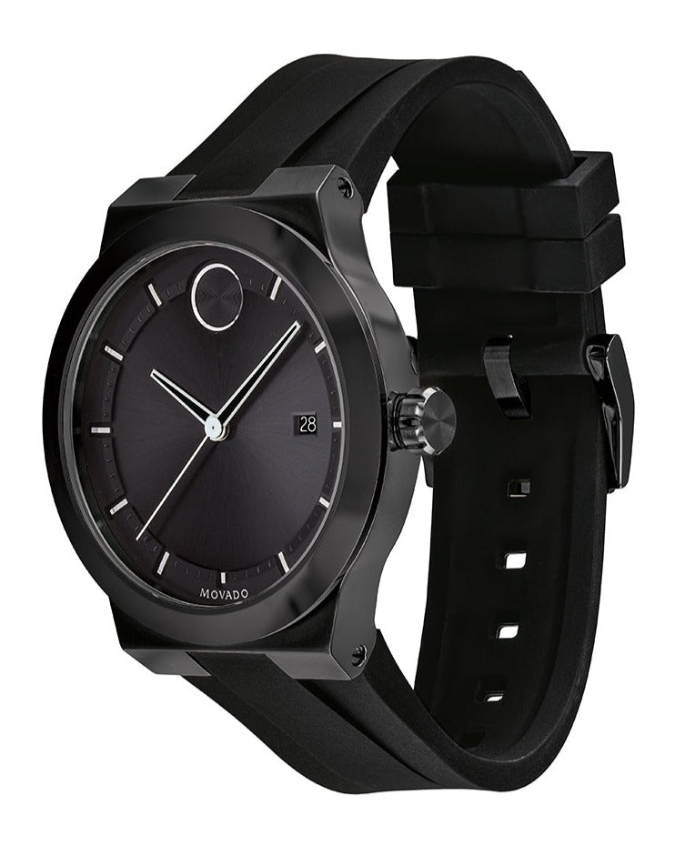 Movado Bold Fusion Black Dial Black Rubber Strap Watch for Men - 3600621 Buy Now By Movado