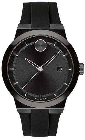 Movado Bold Fusion Black Dial Black Rubber Strap Watch for Men - 3600621 Buy Now By Movado