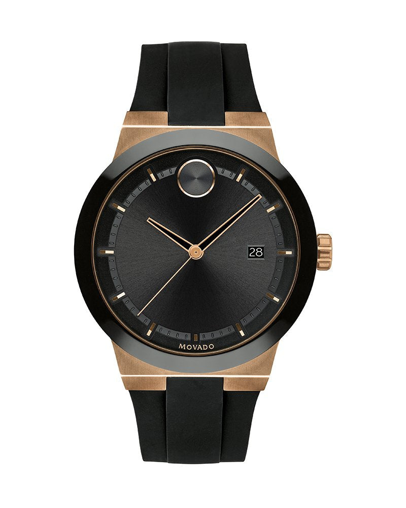 Movado Bold Fusion Black Dial Black Silicone Strap Watch for Men - 3600622 Buy Now By Movado