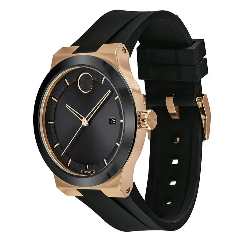 Movado Bold Fusion Black Dial Black Silicone Strap Watch for Men - 3600622 Buy Now By Movado
