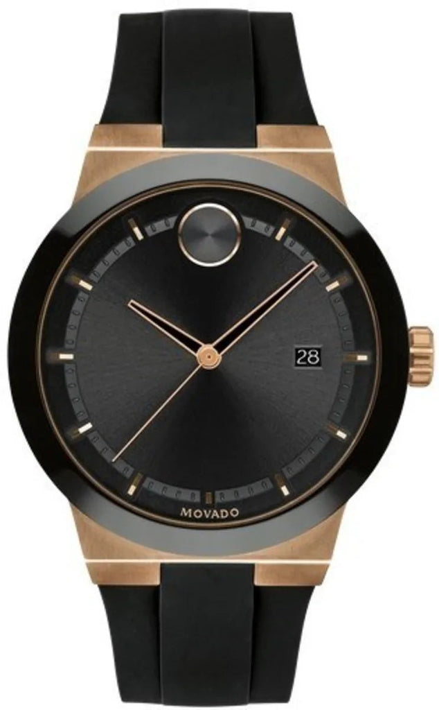 Movado Bold Fusion Black Dial Black Silicone Strap Watch for Men - 3600622 Buy Now By Movado