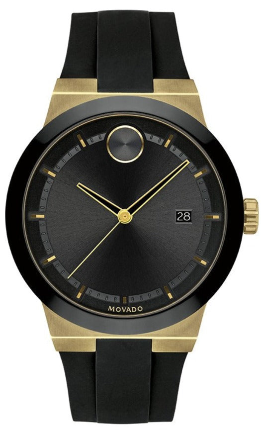 Movado Bold Black Dial Black Rubber Strap Watch for Men - 3600623 Buy Now By Movado