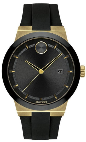 Movado Bold Black Dial Black Rubber Strap Watch for Men - 3600623 Buy Now By Movado
