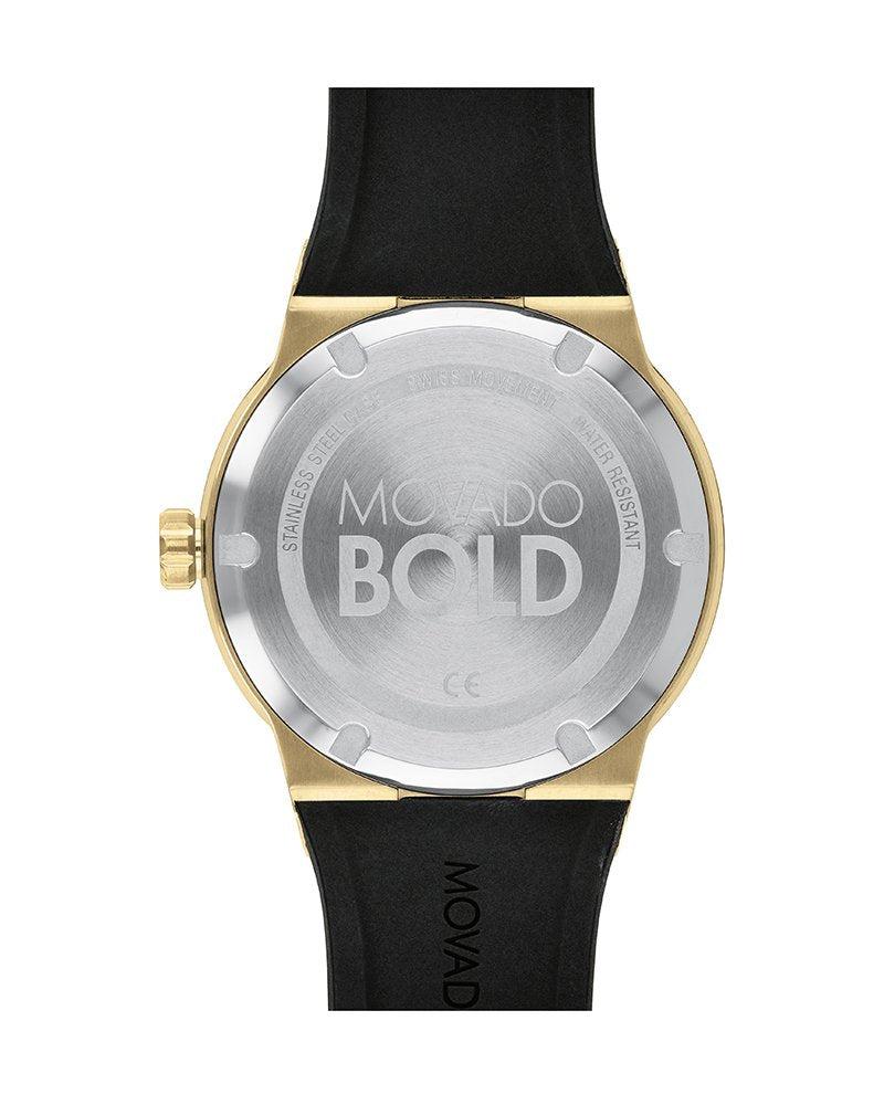 Movado Bold Black Dial Black Rubber Strap Watch for Men - 3600623 Buy Now By Movado