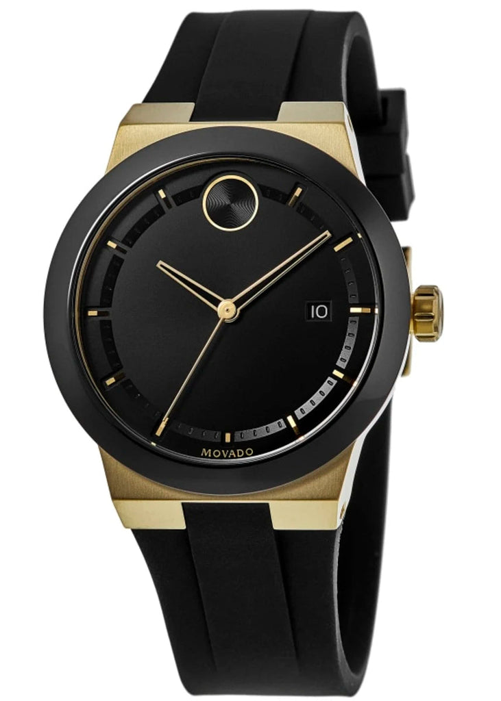 Movado Bold Black Dial Black Rubber Strap Watch for Men - 3600623 Buy Now By Movado