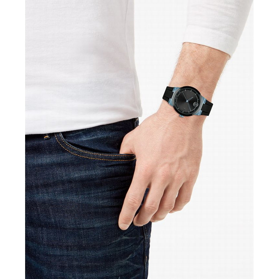 Movado Bold Fusion Black Dial Black Rubber Strap Watch for Men - 3600626 Buy Now By Movado