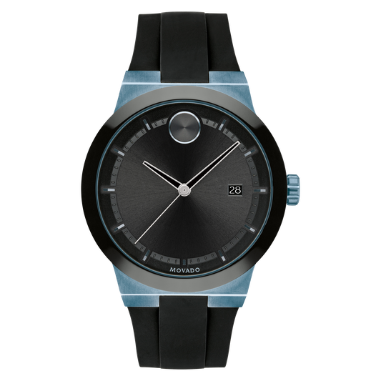 Movado Bold Fusion Black Dial Black Rubber Strap Watch for Men - 3600626 Buy Now By Movado
