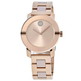 Movado Bold Rose Gold Dial Two Tone Steel Strap Watch for Women - 3600639 Buy Now By Movado