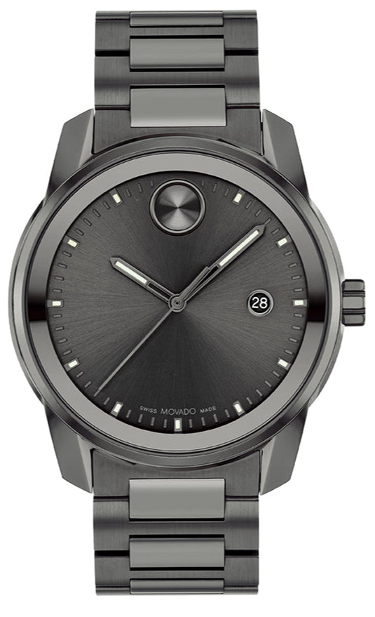 Movado Bold Verso Grey Dial Grey Steel Strap Watch for Men - 3600860 Buy Now By Movado