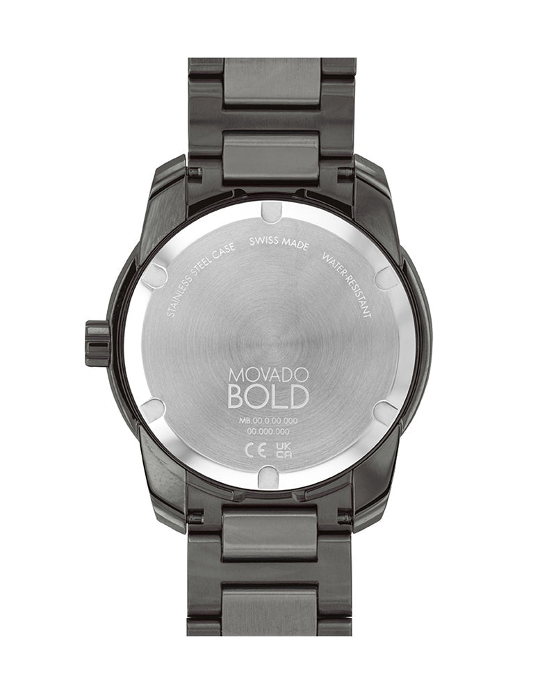 Movado Bold Verso Grey Dial Grey Steel Strap Watch for Men - 3600860 Buy Now By Movado