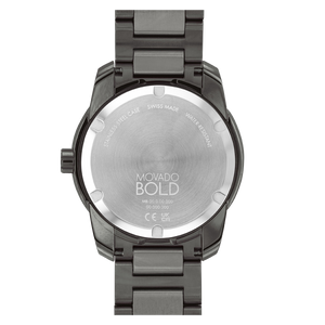 Movado Bold Verso Grey Dial Grey Steel Strap Watch for Men - 3600860 Buy Now By Movado