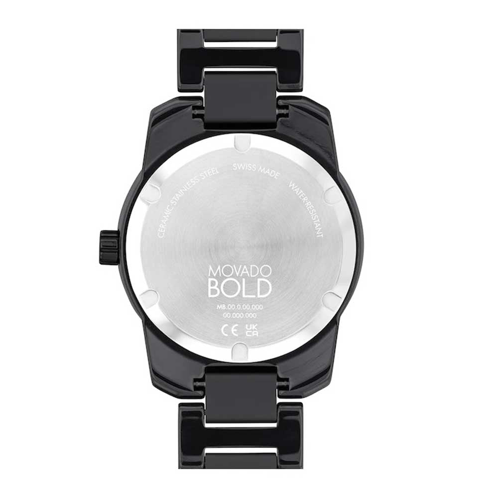 Movado Bold Verso Black Dial Black Steel Strap Watch for Men - 3600863 Buy Now By Movado