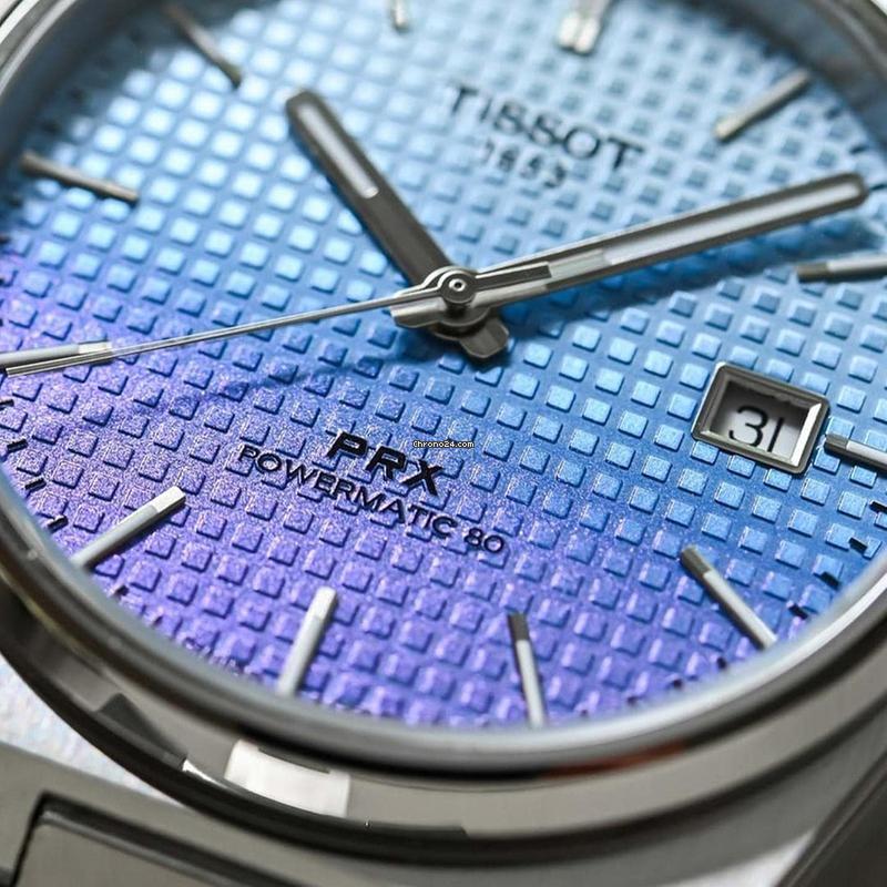 Tissot PRX Powermatic 80 Gradient Blue Dial Silver Steel Strap Watch for Men - T137.407.11.351.01 Buy Now By Tissot