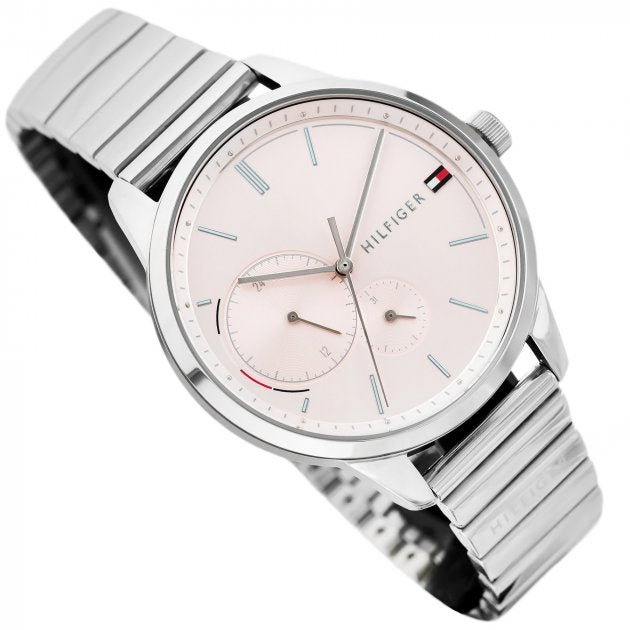 Tommy Hilfiger Brooke Pink Dial Silver Steel Strap Watch for Women - 1782020 Buy Now By Tommy Hilfiger