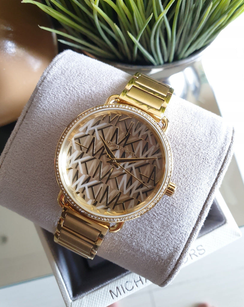 Michael Kors Portia Quartz Gold Dial Gold Steel Strap Watch For Women - MK3886 Buy Now By Michael Kors