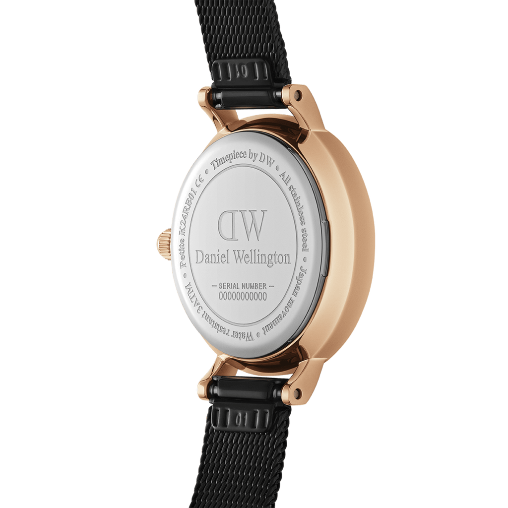 Daniel Wellington Petite Reading White Dial Black Leather Strap Watch For Women - DW00100173 Buy Now By Daniel Wellington