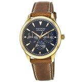 Movado Heritage Celestograf Navy Blue Dial Brown Leather Strap Watch For Women - 3650010 Buy Now By Movado